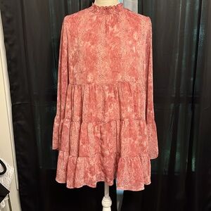 Altar'd State Mauve Lace Blouse